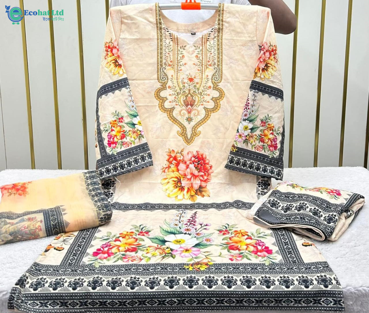 100% Quality Full Dubai Cheri Fabric Three Pcs