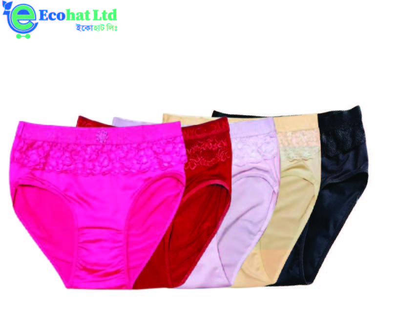 1 piece Chaina Fabric Waist Band Lace Panty For Women and panty for girls / Export quality ladies pantie / girls panty / Premium Quality
