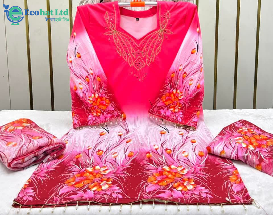 100% Quality Full Dubai Cheri Fabric Three Pcs