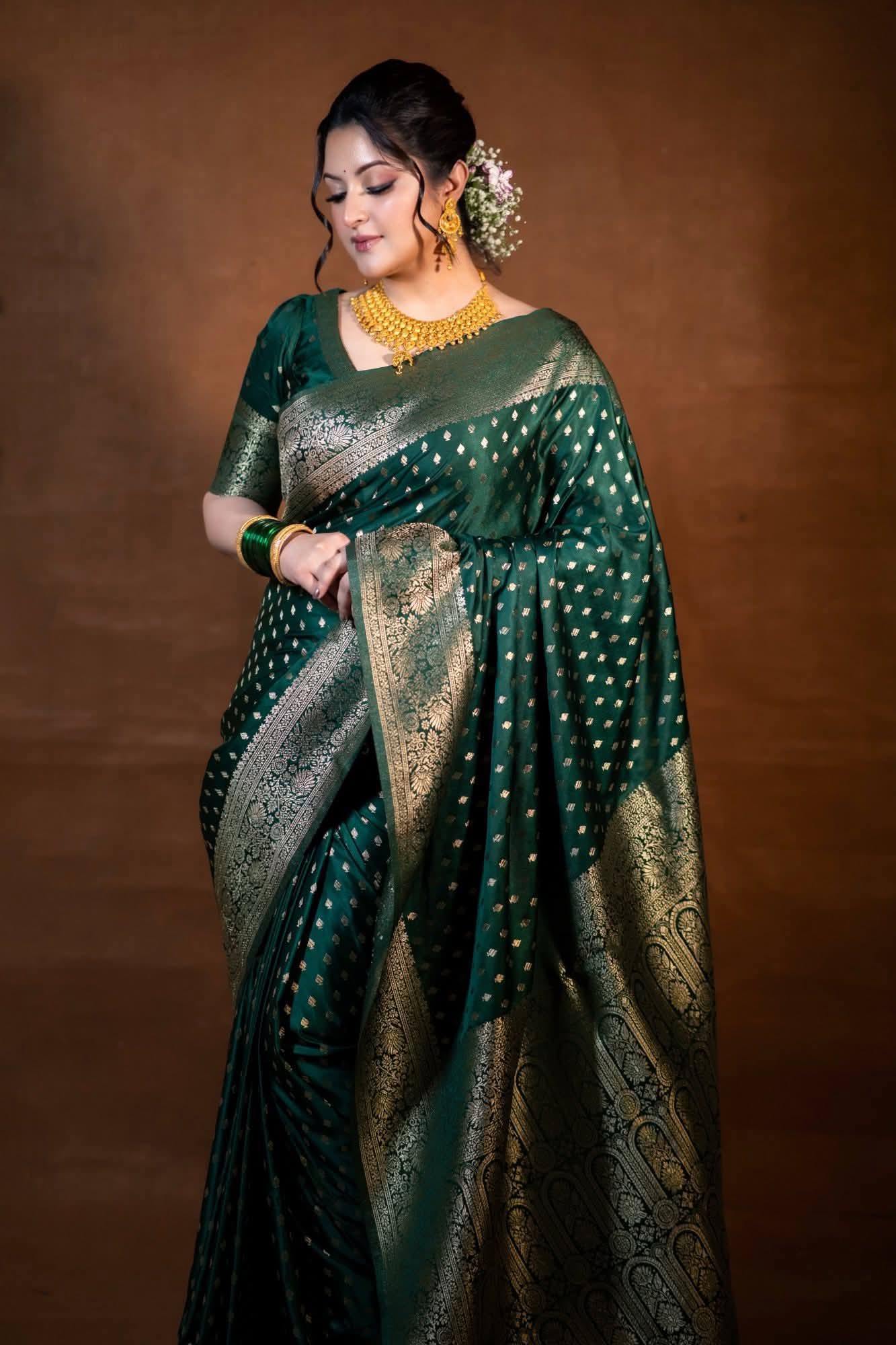 Tangail halfsilk Katan Saree Without Blouse Piece For Women (Copy) (Copy)
